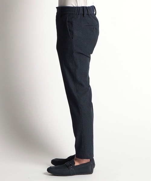 HIDEAWAYS NICOLE(ハイダウェイニコル)の「3Dメッシュサッカーパンツ(スラックス・メンズ・ネイビー/チェック/グレー/ブラック・SMALL/MEDIUM/LARGE/X-LARGE)」の7枚目の写真