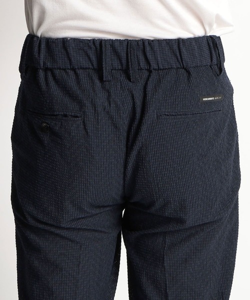 HIDEAWAYS NICOLE(ハイダウェイニコル)の「3Dメッシュサッカーパンツ(スラックス・メンズ・ネイビー/チェック/グレー/ブラック・SMALL/MEDIUM/LARGE/X-LARGE)」の9枚目の写真