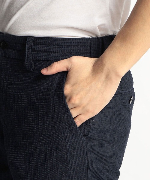 HIDEAWAYS NICOLE(ハイダウェイニコル)の「3Dメッシュサッカーパンツ(スラックス・メンズ・ネイビー/チェック/グレー/ブラック・SMALL/MEDIUM/LARGE/X-LARGE)」の10枚目の写真