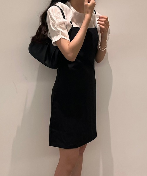 cuorequal(クオレコール)の「すらっと細見えキャミワンピース(ワンピース・レディース・ブラック・SMALL/MEDIUM/LARGE/X-LARGE)」の11枚目の写真