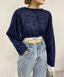 WHO'S WHO gallery | ギャザーデザインニットソー(Tシャツ/カットソー)