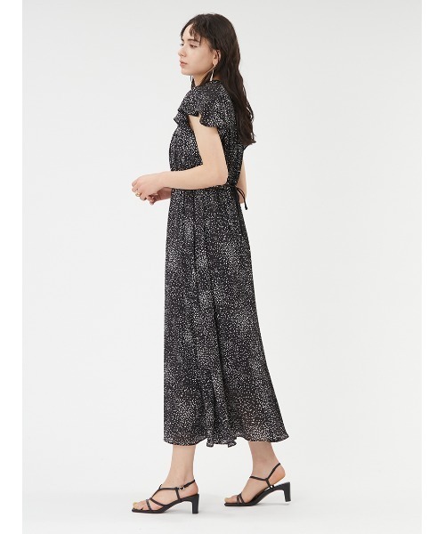 FRAY I.D（フレイアイディー）の「マルチプリントシフォンフリルワンピース（ワンピース・レディース・ブラック/アイボリー/ネイビー・0/00/1）」の11枚目の写真