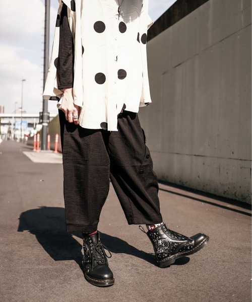 rovtski（ロフトスキー）の「斜めボタンコクーンパンツ（その他パンツ・レディース・グレー/ブラック・FREE）」の8枚目の写真