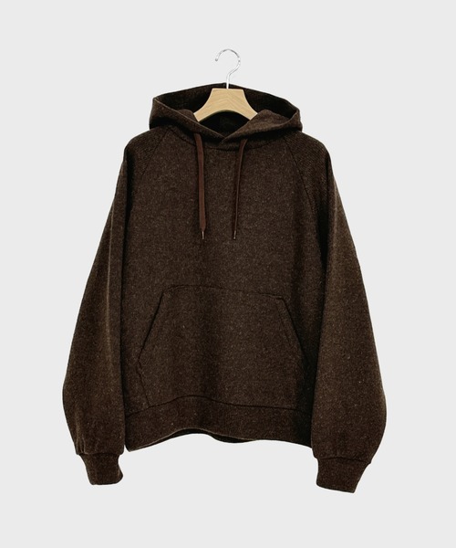 KIIT（キート）の「KIIT HOODIE TOPS (KIP-T96-100)（パーカー・メンズ・グレー/ブラウン・3/1/2）」の2枚目の写真