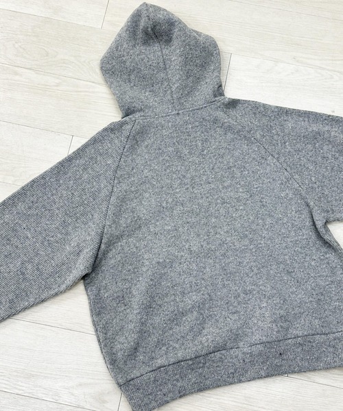 KIIT（キート）の「KIIT HOODIE TOPS (KIP-T96-100)（パーカー・メンズ・グレー/ブラウン・3/1/2）」の6枚目の写真