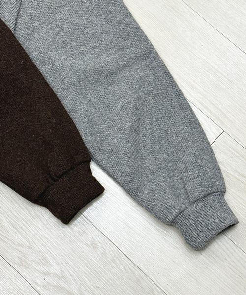 KIIT（キート）の「KIIT HOODIE TOPS (KIP-T96-100)（パーカー・メンズ・グレー/ブラウン・3/1/2）」の7枚目の写真