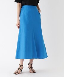 OPAQUE.CLIP | セットアップ対応 麻レーヨン フレアスカート【洗濯機洗い可/接触冷感】(スカート)