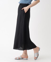 OPAQUE.CLIP | セットアップ対応 麻レーヨン フレアスカート【洗濯機洗い可/接触冷感】(スカート)