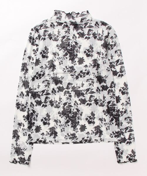 one way(ワンウェイ)の「花柄メッシュトップス(Tシャツ/カットソー・レディース・ベージュ・FREE)」の2枚目の写真