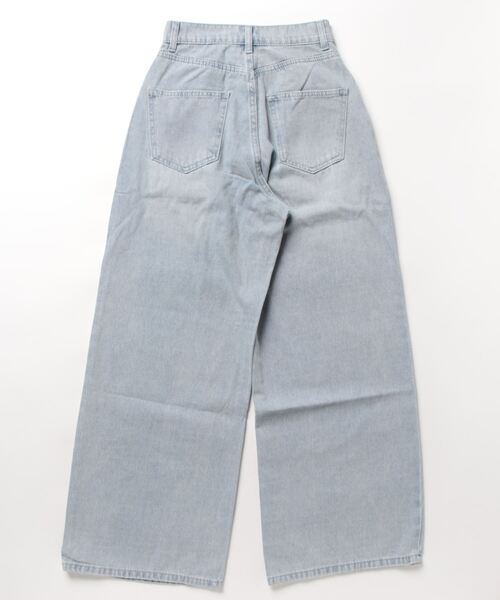 archives（アルシーヴ）の「タックワイドデニム（デニムパンツ・レディース・サックスブルー/ブルー・SMALL/MEDIUM）」の3枚目の写真