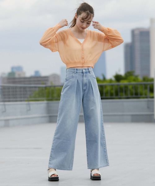 archives（アルシーヴ）の「タックワイドデニム（デニムパンツ）」 - WEAR