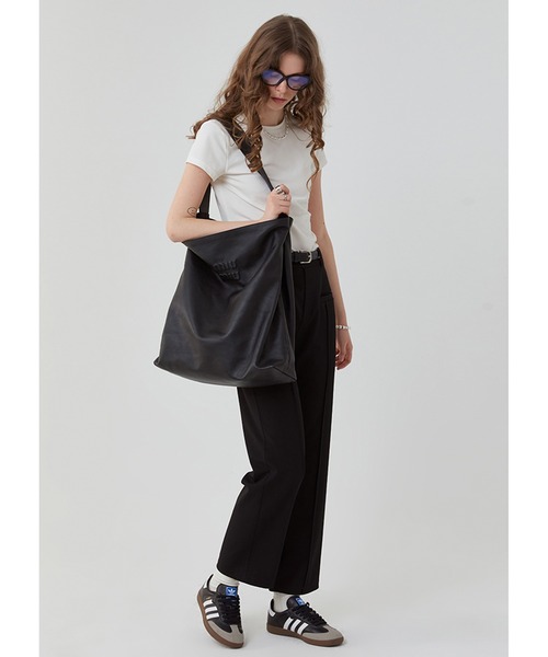 Fano Studios（ファノ ストゥディオズ）の「ピンタックストレートクロップドパンツ FC23K023【Fano Studios】（スラックス・レディース・ブラック・L/M/S）」の12枚目の写真