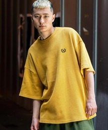 Rocky Monroe | オーバーサイズ ワンポイント刺繍 ワッフル半袖Tシャツ(Tシャツ/カットソー)