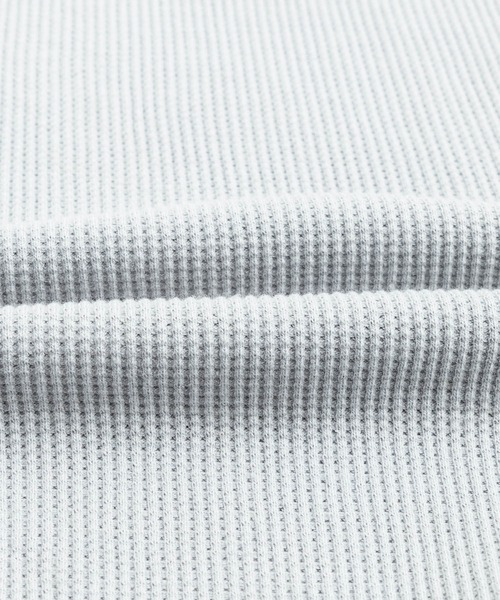 Rocky Monroe(ロッキーモンロー)の「オーバーサイズ ワンポイント刺繍 ワッフル半袖Tシャツ(Tシャツ/カットソー・メンズ・ブラック/パープル/グレー/イエロー/グリーン/アイボリー・M/L/XL)」の7枚目の写真