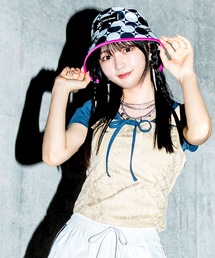 atmos pink | atmos pink コルセット風 レースタンク(タンクトップ)