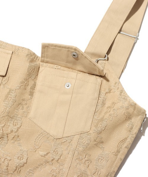 atmos pink（アトモスピンク）の「atmos pink コルセット風 レースタンク（タンクトップ・レディース・ホワイト/ブラック/ベージュ・S/M）」の19枚目の写真