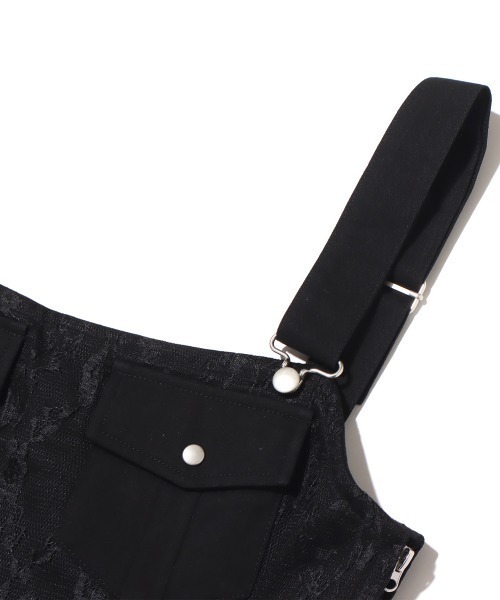 atmos pink（アトモスピンク）の「atmos pink コルセット風 レースタンク（タンクトップ・レディース・ホワイト/ブラック/ベージュ・S/M）」の12枚目の写真