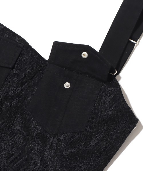 atmos pink（アトモスピンク）の「atmos pink コルセット風 レースタンク（タンクトップ・レディース・ホワイト/ブラック/ベージュ・S/M）」の11枚目の写真