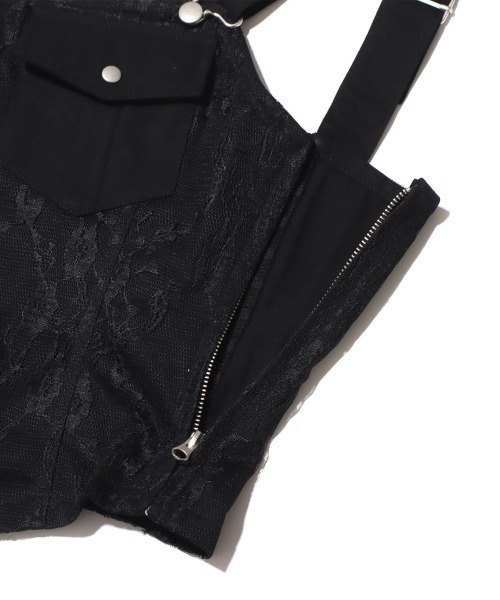 atmos pink（アトモスピンク）の「atmos pink コルセット風 レースタンク（タンクトップ・レディース・ホワイト/ブラック/ベージュ・S/M）」の13枚目の写真