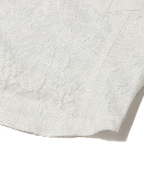 atmos pink（アトモスピンク）の「atmos pink コルセット風 レースタンク（タンクトップ・レディース・ホワイト/ブラック/ベージュ・S/M）」の20枚目の写真