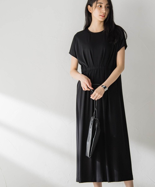 ウエストマークマキシワンピース