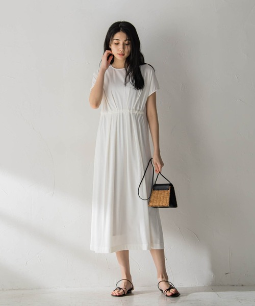 ウエストマークマキシワンピース