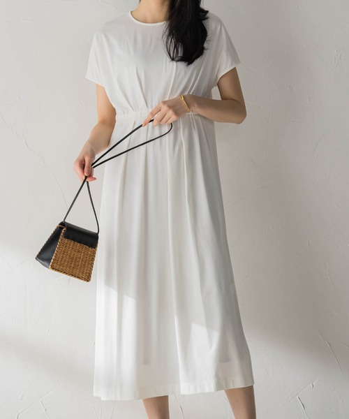 ウエストマークマキシワンピース