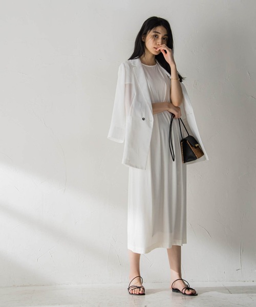 ウエストマークマキシワンピース