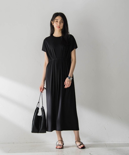 ウエストマークマキシワンピース