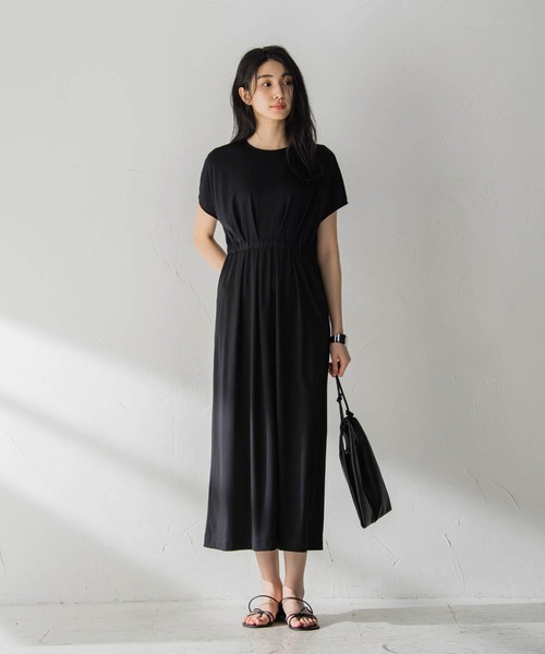 ウエストマークマキシワンピース