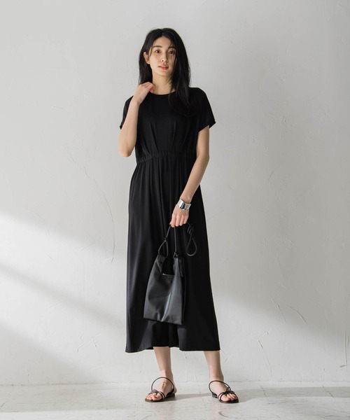 ウエストマークマキシワンピース