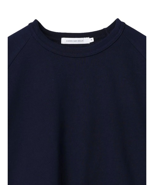 AMERICAN HOLIC(アメリカンホリック)の「ドロスト異素材切り替えカットプルオーバー(Tシャツ/カットソー・レディース・ネイビー/オフホワイト/その他7・M/L)」の7枚目の写真