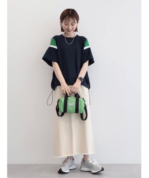 AMERICAN HOLIC(アメリカンホリック)の「ドロスト異素材切り替えカットプルオーバー(Tシャツ/カットソー・レディース・ネイビー/オフホワイト/その他7・M/L)」の16枚目の写真