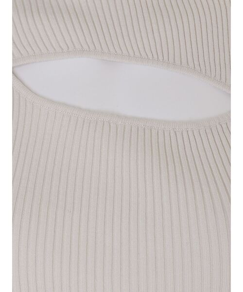 MERCURYDUO（マーキュリーデュオ）の「2WAYスリットフレンチスリーブニット（ニット/セーター・レディース・ライム/オフホワイト/チャコールグレー/ライトブルー・FREE）」の15枚目の写真