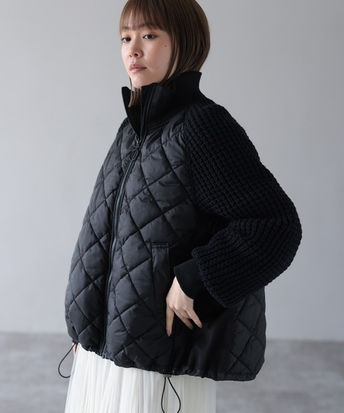 HERENCIA（ヘレンチア）の「キルティング ニット ドッキング