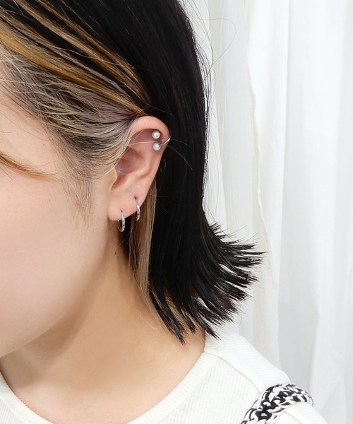 minia(ミニア)の「金アレ対応サージカルステンレスのつけっぱなしピアスセット(ピアス(両耳用)・レディース・C/D/E/F/A/B・FREE)」の4枚目の写真