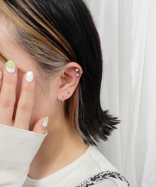 minia(ミニア)の「金アレ対応サージカルステンレスのつけっぱなしピアスセット(ピアス(両耳用)・レディース・C/D/E/F/A/B・FREE)」の22枚目の写真