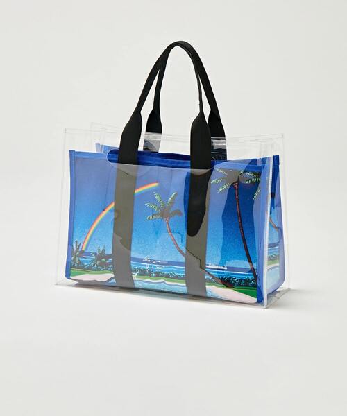 Wpc.(ダブリュピーシー)の「【別注】HIROSHI NAGAI ×Wpc. × MEN'S MELROSE ビーチバッグ(トートバッグ・メンズ・ブラック/ホワイト・9)」の6枚目の写真