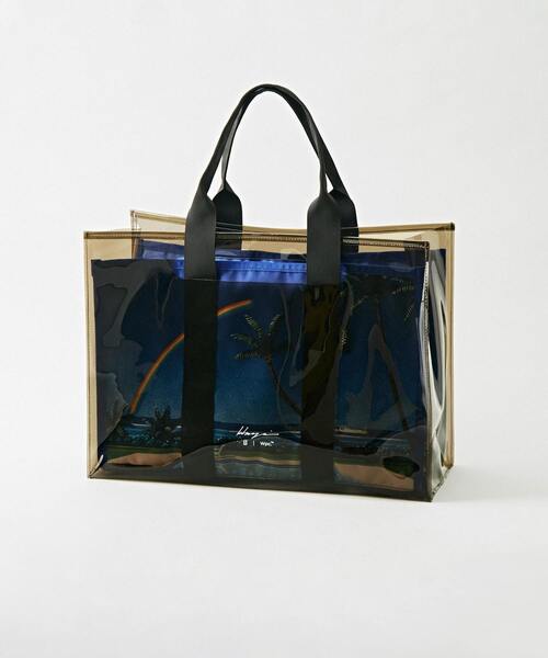 Wpc.(ダブリュピーシー)の「【別注】HIROSHI NAGAI ×Wpc. × MEN'S MELROSE ビーチバッグ(トートバッグ・メンズ・ブラック/ホワイト・9)」の7枚目の写真