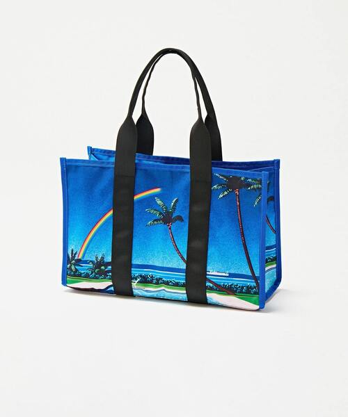 Wpc.(ダブリュピーシー)の「【別注】HIROSHI NAGAI ×Wpc. × MEN'S MELROSE ビーチバッグ(トートバッグ・メンズ・ブラック/ホワイト・9)」の8枚目の写真