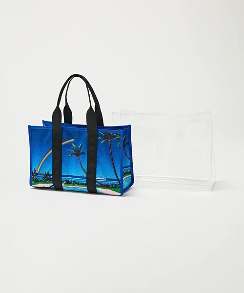 Wpc.(ダブリュピーシー)の「【別注】HIROSHI NAGAI ×Wpc. × MEN'S MELROSE ビーチバッグ(トートバッグ・メンズ・ブラック/ホワイト・9)」の13枚目の写真