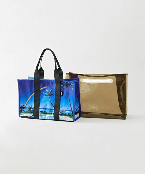 Wpc.(ダブリュピーシー)の「【別注】HIROSHI NAGAI ×Wpc. × MEN'S MELROSE ビーチバッグ(トートバッグ・メンズ・ブラック/ホワイト・9)」の16枚目の写真