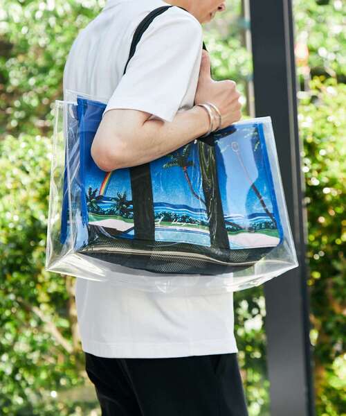 Wpc.(ダブリュピーシー)の「【別注】HIROSHI NAGAI ×Wpc. × MEN'S MELROSE ビーチバッグ(トートバッグ・メンズ・ブラック/ホワイト・9)」の21枚目の写真
