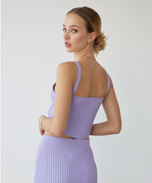 ALEXIA STAM（アリシアスタン）の「Rib Knit Camisole / スクエアリブ