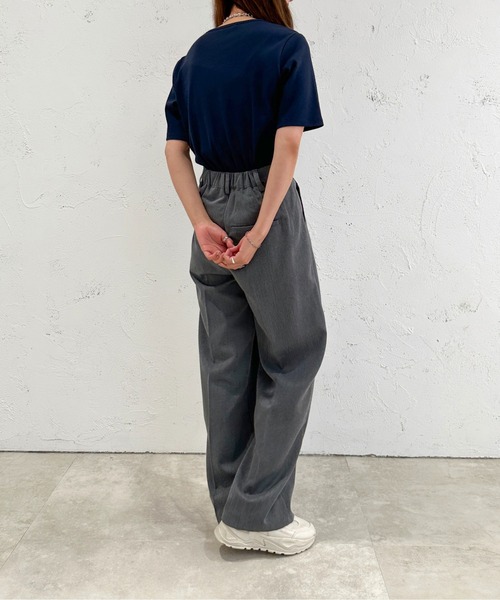 apres jour mignon(アプレジュールミニョン)の「ヘンリーネック半袖トップス【ZOZOTOWN限定アイテム】(Tシャツ/カットソー・レディース・ネイビー/アイボリー/ブラック/ブルー/その他・X-LARGE/フリー)」の10枚目の写真