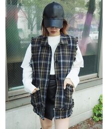 ツイードルーズベスト