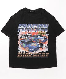 【Bl】 [IZU] アメカジプリント Tシャツ