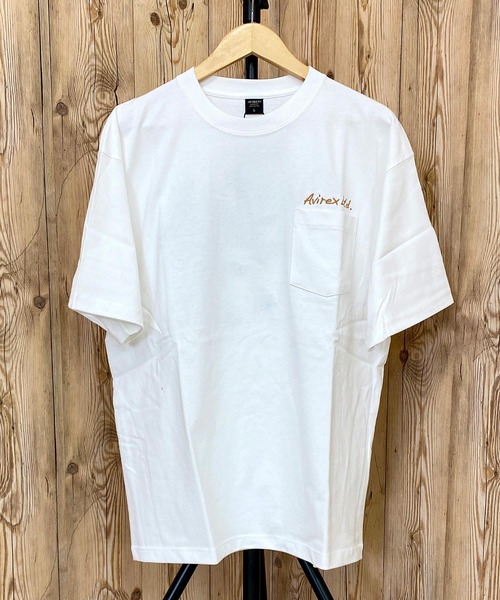 AVIREX(アヴィレックス)の「SOUVENIR POCKET TEE(Tシャツ/カットソー・メンズ・ホワイト/ブラック/ライトグレー/グリーン・M/L/XL/XXL)」の5枚目の写真