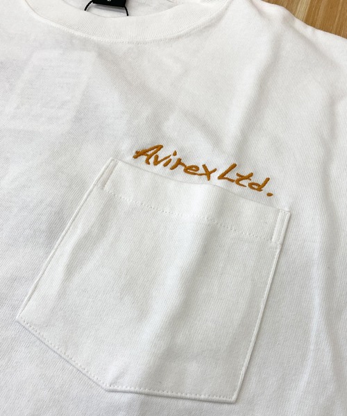 AVIREX(アヴィレックス)の「SOUVENIR POCKET TEE(Tシャツ/カットソー・メンズ・ホワイト/ブラック/ライトグレー/グリーン・M/L/XL/XXL)」の6枚目の写真