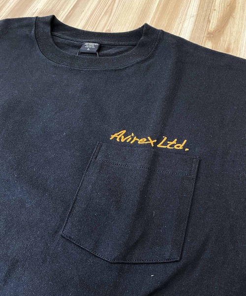 AVIREX(アヴィレックス)の「SOUVENIR POCKET TEE(Tシャツ/カットソー・メンズ・ホワイト/ブラック/ライトグレー/グリーン・M/L/XL/XXL)」の9枚目の写真